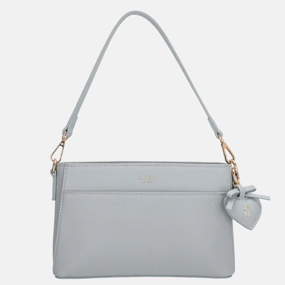 Charm London Cambridge crossbody tas lichtblauw | 025301-Lichtblauw